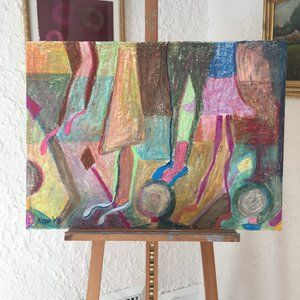 Original Oil Pastel on Paper